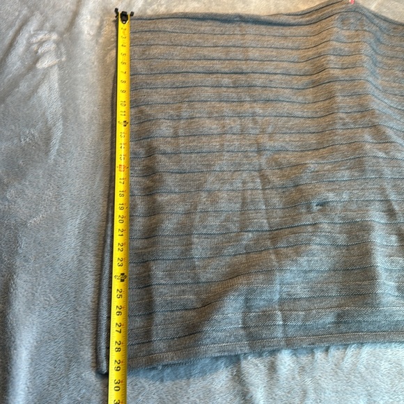 NWT Kate Spade Texture Stripe Belted Ruana Gray - Picture 7 of 8